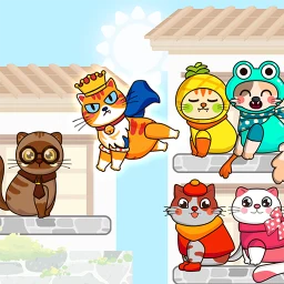 Ikon Teka-teki Urutkan Warna Kucing